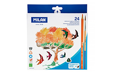 Набор акварельных карандашей Milan (24 цвета)