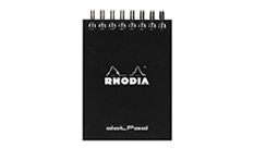 Блокнот на спирали Rhodia dotPad №13 (10.5х14.8 см, в точку, черный)