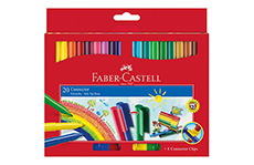 Набор Faber-Castell фломастеры с клипом (20 цветов)