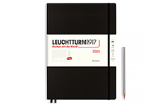 Еженедельник Leuchtturm1917 Master A4+ на 2023 год (черный, с расписанием)