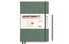 Еженедельник-блокнот Leuchtturm1917 Composition B5 на 2023 год (жесткая обложка, оливковый)