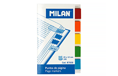 Клейкие закладки Milan (пластиковые, 5 цветов)