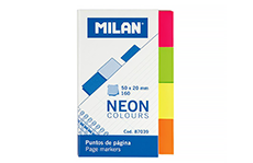 Клейкие закладки Milan (неоновые цвета)