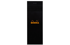 Блокнот Rhodia Basics №8 Black (7.4х21 см, в клетку)