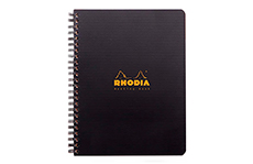 Тетрадь Rhodia Meeting Book Black (16х21 см, на спирали)