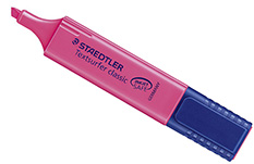 Текстовыделитель Staedtler скошенный наконечник 1-5 мм (розовый)