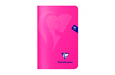 Тетрадь Clairefontaine Mimesys 11х17 (розовая, в клетку)