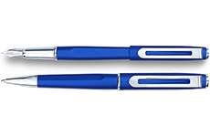 Diplomat Me-Pen Blue перьевая+шариковая (синий корпус)