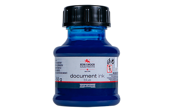 thumbnail interactive-video image 1 of Koh-I-Noor 50g Fountain Pen Ink – Document Quality, Black Blue Red Green, Refill 01415 1 of 5
