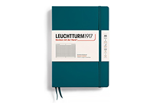 Leuchtturm1917 Medium A5 Pacific Green (жесткая обложка, в клетку)