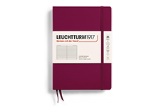 Leuchtturm1917 Medium A5 Port Red (жесткая обложка, в линейку)