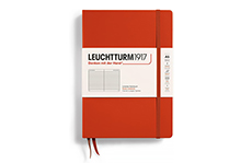 Leuchtturm1917 Medium A5 Fox Red (жесткая обложка, в линейку)