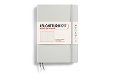 Leuchtturm1917 Medium A5 Light Grey (жесткая обложка, в точку)