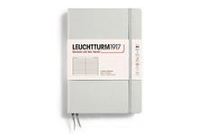 Leuchtturm1917 Medium A5 Light Grey (жесткая обложка, в линейку)