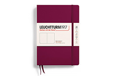 Leuchtturm1917 Medium A5 Port Red (жесткая обложка, нелинованный)