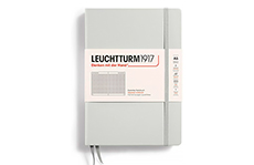 Leuchtturm1917 Medium A5 светло-серый (жесткая обложка, в клетку)