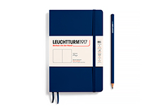 Leuchtturm1917 Paperback B6+ Navy (мягкая обложка, без линовки, синий неви)