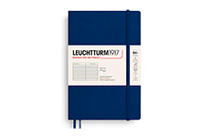 Leuchtturm1917 Paperback B6+ Navy (мягкая обложка, в линейку, синий неви)
