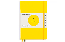 Leuchtturm1917 Medium A5 Bauhaus (жесткая обложка, лимонный, в точку)