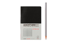 Leuchtturm1917 Jottbook Pocket A6 Black (мягкая обложка, черный, в клетку)