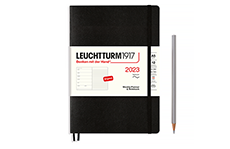 Еженедельник-блокнот Leuchtturm1917 Medium A5 на 2023 год (мягкая обложка, черный)