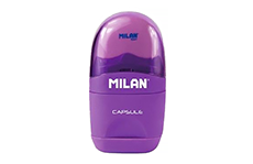 Ластик Milan Capsule 2-в-1 с точилкой (фиолетовый)