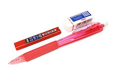 Набор Pentel AL405 розовый (карандаш, ластик и грифели)