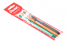 Pentel Energel Color 0.7 набор 3 шт (черный, зелёный, оранжевый)