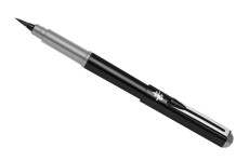 Pentel Pocket Brush (4 серых картриджа, черный корпус)