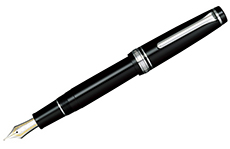 Sailor Pro Gear Black RT F (21K, двухцветное перо)