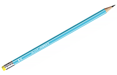 Stabilo Pencil 160 HB (голубой корпус, с ластиком)