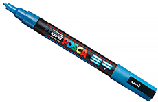Uni-Ball Posca 0.9-1.3 мм (голубой с блестками)