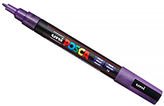 Uni-Ball Posca 0.9-1.3 мм (фиолетовый с блестками)